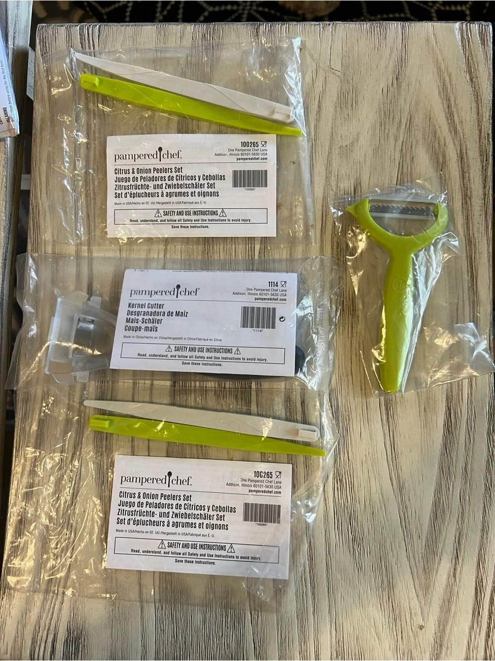 Pampered Chef NIP Produce Prep Bundle 4 items